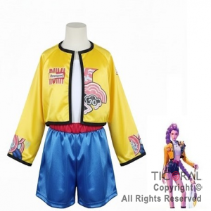 DISFRAZ GUERRERAS K POP RUMY CHAQUETA AMARILLA TALLE 3 x 1